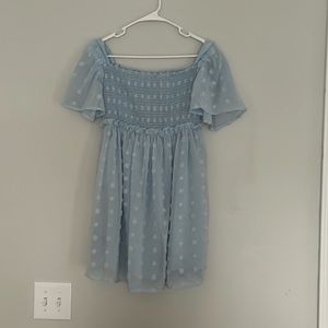 adorable blue dress! so cute for church or a nice restaurant!